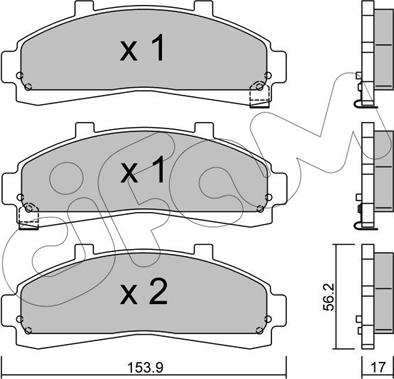 Cifam 822-683-0 - Тормозные колодки, дисковые, комплект autosila-amz.com