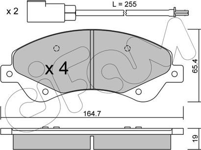 Cifam 822-679-0 - Тормозные колодки, дисковые, комплект autosila-amz.com