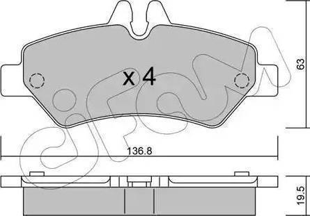 RIDER RD.3323.DB1697 - Тормозные колодки, дисковые, комплект autosila-amz.com