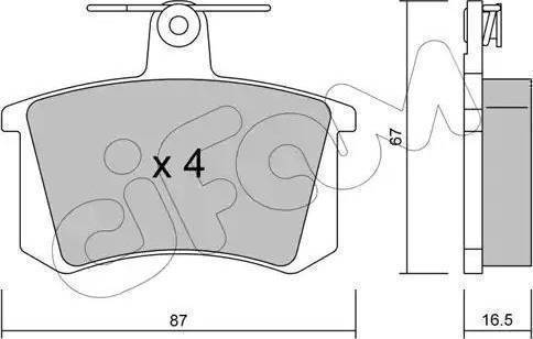 Magneti Marelli 363700205056 - Тормозные колодки, дисковые, комплект autosila-amz.com