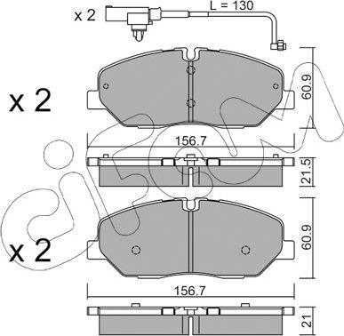 Cifam 822-1094-1 - Тормозные колодки, дисковые, комплект autosila-amz.com