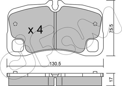 Cifam 822-1005-0 - Тормозные колодки, дисковые, комплект autosila-amz.com