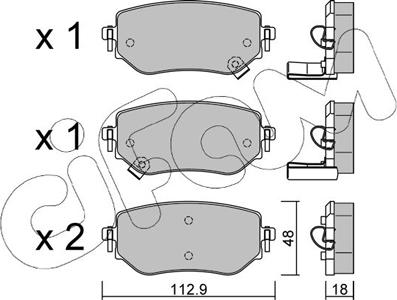 Cifam 822-1192-0 - Тормозные колодки, дисковые, комплект autosila-amz.com