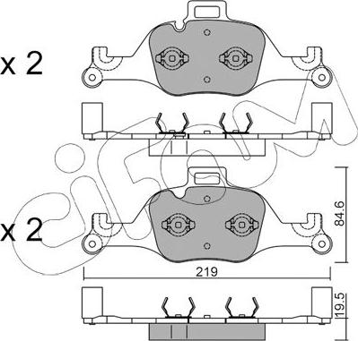 Cifam 822-1145-0 - Тормозные колодки, дисковые, комплект autosila-amz.com