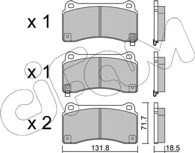 Cifam 822-1157-0 - Тормозные колодки, дисковые, комплект autosila-amz.com