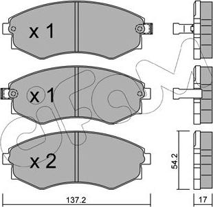 Cifam 822-188-0 - Тормозные колодки, дисковые, комплект autosila-amz.com