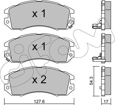 Cifam 822-135-0 - Тормозные колодки, дисковые, комплект autosila-amz.com