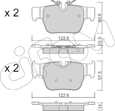 Cifam 822-1267-0 - Тормозные колодки, дисковые, комплект autosila-amz.com