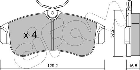 Cifam 822-123-0 - Тормозные колодки, дисковые, комплект autosila-amz.com