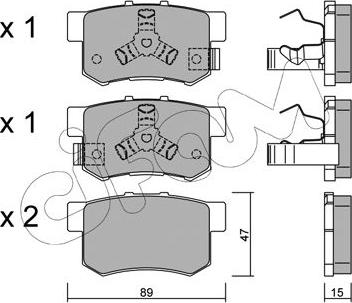 Cifam 822-173-1 - Тормозные колодки, дисковые, комплект autosila-amz.com