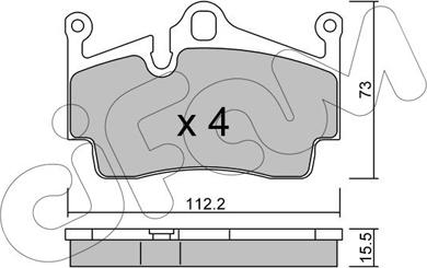 Cifam 822-894-0 - Тормозные колодки, дисковые, комплект autosila-amz.com