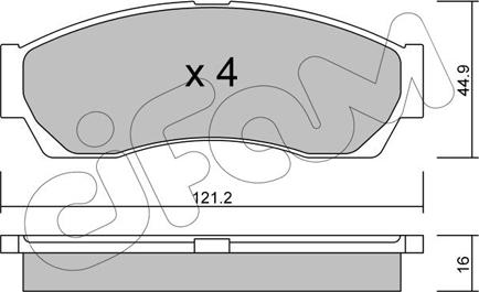 Cifam 822-896-0 - Тормозные колодки, дисковые, комплект autosila-amz.com