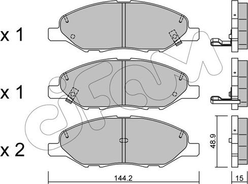 Cifam 822-811-0 - Тормозные колодки, дисковые, комплект autosila-amz.com