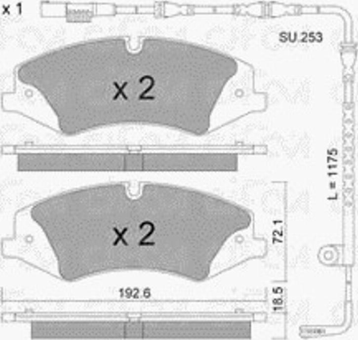 Cifam 8228360K - Тормозные колодки, дисковые, комплект autosila-amz.com