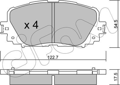 Cifam 822-820-0 - Тормозные колодки, дисковые, комплект autosila-amz.com