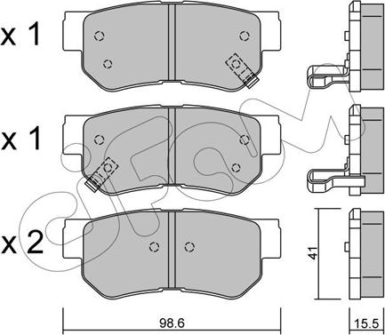 Cifam 822-365-0 - Тормозные колодки, дисковые, комплект autosila-amz.com