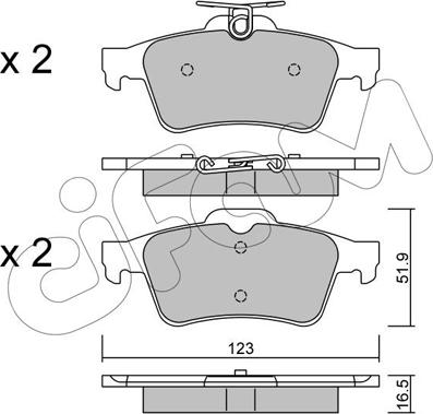 Cifam 822-337-1 - Тормозные колодки, дисковые, комплект autosila-amz.com