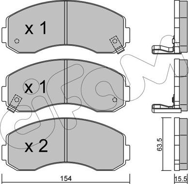 Cifam 822-377-0 - Тормозные колодки, дисковые, комплект autosila-amz.com