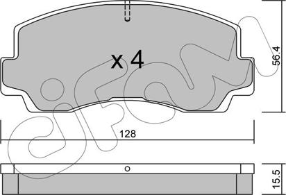 Cifam 822-243-0 - Тормозные колодки, дисковые, комплект autosila-amz.com