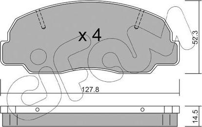 Cifam 822-239-0 - Тормозные колодки, дисковые, комплект autosila-amz.com