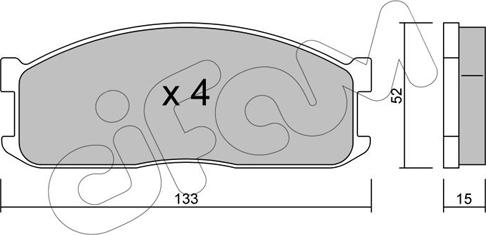 Cifam 822-232-0 - Тормозные колодки, дисковые, комплект autosila-amz.com