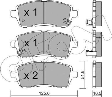 Cifam 822-793-1 - Тормозные колодки, дисковые, комплект autosila-amz.com