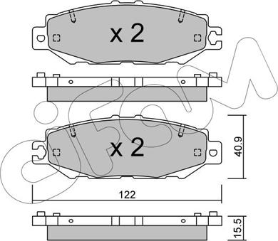 Cifam 822-759-1 - Тормозные колодки, дисковые, комплект autosila-amz.com