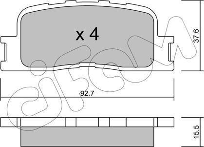 Cifam 822-753-0 - Тормозные колодки, дисковые, комплект autosila-amz.com