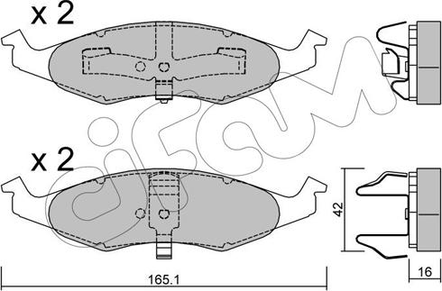 Cifam 822-713-0 - Тормозные колодки, дисковые, комплект autosila-amz.com