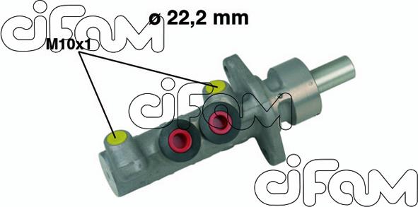 Cifam 202-482 - Главный тормозной цилиндр autosila-amz.com