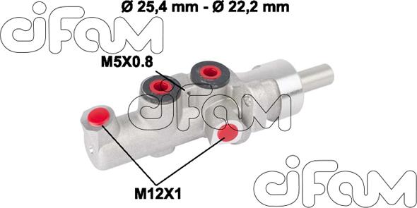 Cifam 202-662 - Главный тормозной цилиндр autosila-amz.com