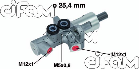 Cifam 202-613 - Главный тормозной цилиндр autosila-amz.com