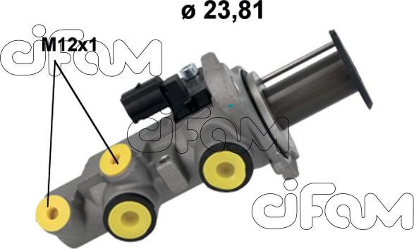 Cifam 202-1250 - Главный тормозной цилиндр autosila-amz.com