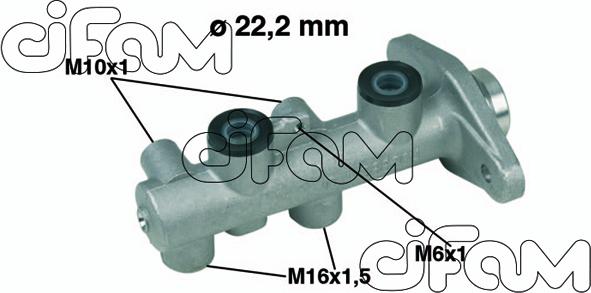 Cifam 202-345 - Главный тормозной цилиндр autosila-amz.com