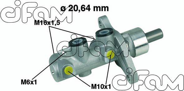 Cifam 202-346 - Главный тормозной цилиндр autosila-amz.com