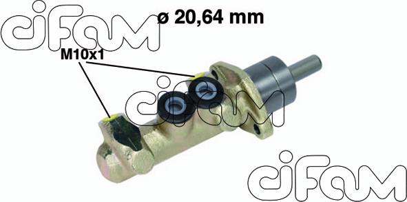 Cifam 202-340 - Главный тормозной цилиндр autosila-amz.com