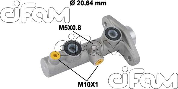 Cifam 202-758 - Главный тормозной цилиндр autosila-amz.com