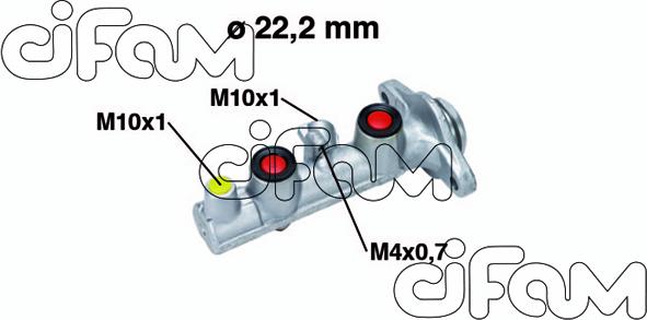 Cifam 202-765 - Главный тормозной цилиндр autosila-amz.com