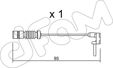 Cifam SU.011 - Сигнализатор, износ тормозных колодок autosila-amz.com