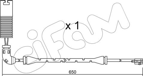 Cifam SU.147 - Сигнализатор, износ тормозных колодок autosila-amz.com