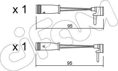 Cifam SU.159K - Сигнализатор, износ тормозных колодок autosila-amz.com