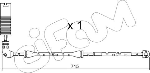Cifam SU.155 - Сигнализатор, износ тормозных колодок autosila-amz.com