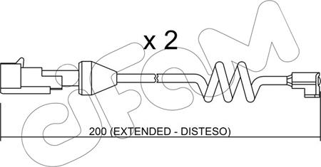 Cifam SU.165K - Сигнализатор, износ тормозных колодок autosila-amz.com