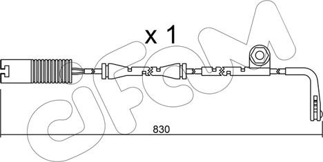 Cifam SU.104 - Сигнализатор, износ тормозных колодок autosila-amz.com