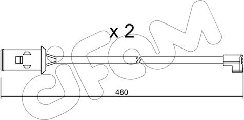Cifam SU.101K - Сигнализатор, износ тормозных колодок autosila-amz.com