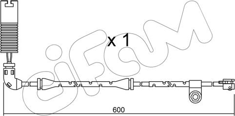 Cifam SU.112 - Сигнализатор, износ тормозных колодок autosila-amz.com