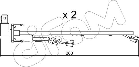 Cifam SU.184K - Сигнализатор, износ тормозных колодок autosila-amz.com