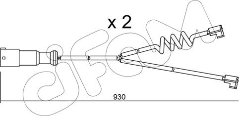 Cifam SU.188K - Сигнализатор, износ тормозных колодок autosila-amz.com