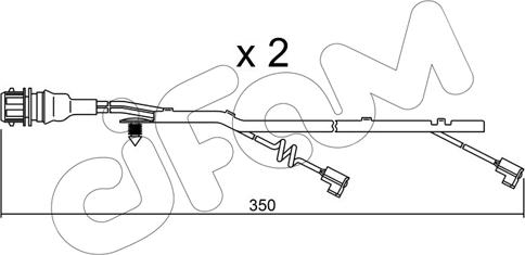 Cifam SU.182K - Сигнализатор, износ тормозных колодок autosila-amz.com