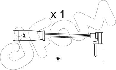 Cifam SU.129 - Сигнализатор, износ тормозных колодок autosila-amz.com